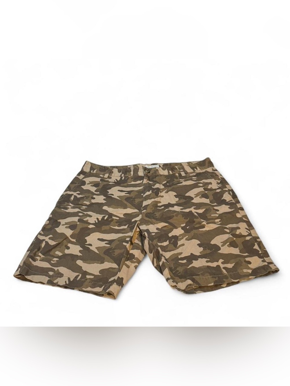 Men's Streetwear Camouflage Straight leg Shorts - Tan/Olive